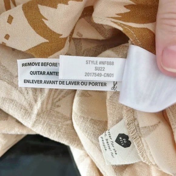 NEW Madewell Linen-Blend Cami Midi Dress in Tropicale Floral NWT M Flowy Pockets - Picture 13 of 13